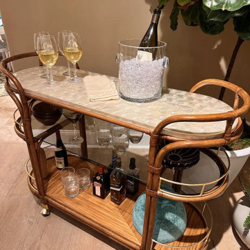 Modern Pasadena Dining Room Bar Cart to Elevate Your Space