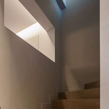 House renovation for a five member family, Central Staircase