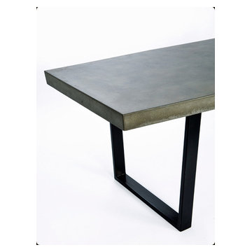 The 'Taper Table' concrete and steel dining table
