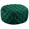 Addison Velvet Upholstered Ottoman/Bench, Green