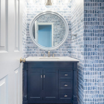 Blue Powder Room / Alexandria, VA
