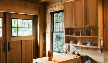 Unused Garage Becomes a Sculptor’s Studio