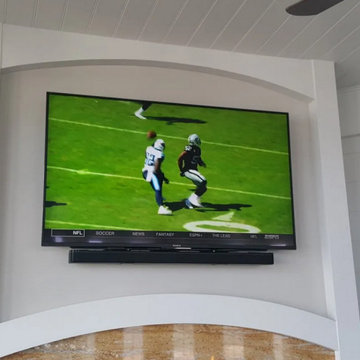 Fireplace TV & Soundbar Installation