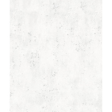 Concrete Textured Wallpaper, Concrete Beton, 32612, White Gray Silver, 1 Roll