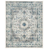 Safavieh Couture Evoke Collection EVK220 Rug, Ivory/Gray, 9'x12'