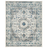 Safavieh - Safavieh Evoke Collection EVK220 Rug, Ivory/Gray, 9'x12' - The Evoke Rug Collection is a spectacular fusion of fashion-forward patterns, vibrant colors and plush textures. A classy centerpiece of room decor, Evoke is machine loomed using frieze yarns for high style and high performance in any room of the home or business office.