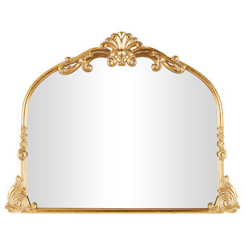 Vintage Gold Metal Wall Mirror 564248