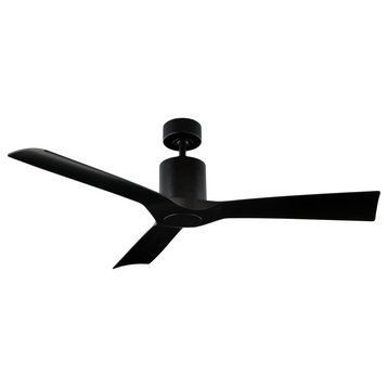 Aviator 3-Blade Smart Ceiling Fan 54" Matte Black