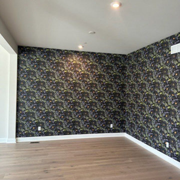 Wallpaper installation Living Room in Houston