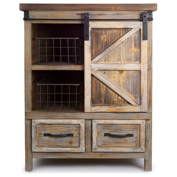Cabinet With Baskets 31.5"x39.5" Wood