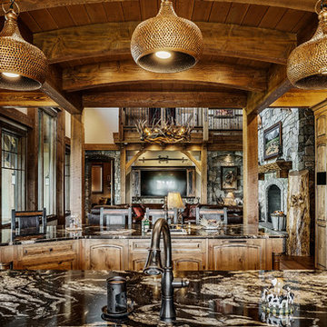 Timber frame interior spaces