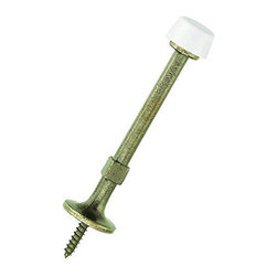 Designers Impressions - Designers Impressions 0255 Antique Brass Light Duty Solid Rigid Door Stop - Door Stops