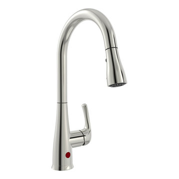 Belanger Single Handle Touchless Pull-Down Kitchen Faucet, Brushed Nickel