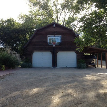 Brett S's Pro Dunk Silver Basketball System on a 40x23 in Salina, KS