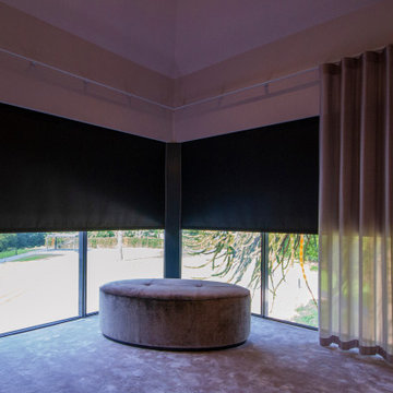 Luxury Bedroom with Curtains and Blackout Blinds
