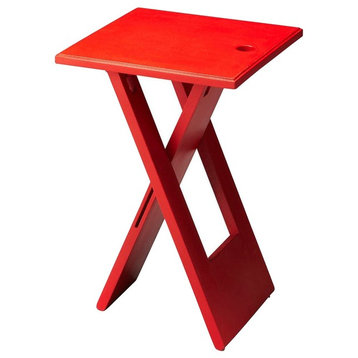 Hammond Table, White, Red