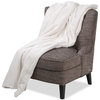 Bellhaven 56"x72" Faux-Fur Throw - Ivory