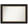 Vogue Black Non-Beveled Wall Mirror 42.5x30.5 in.