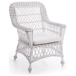 Napa Home & Garden - Montauk Arm Chair - All the charm and detail of classic wicker, only with a color update. This is Montauk. Combine with the Normandy Table or as an accent chair, a fresh addition to any space.