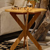 Bamboo End Table with X base