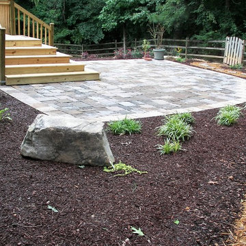 Hardscapes - Small Paver Patio w/Deck