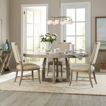 Hooker Furniture Affinity Collection 48in Round Pedestal Dining Table w/1-18in L