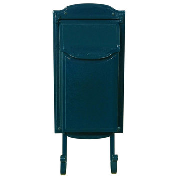 Mid Modern Asbury Vertical Mailbox, Blue
