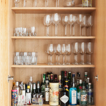 Thirties House in Hove_Kitchen Drinks Cabinet