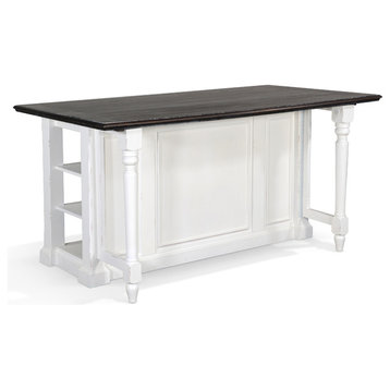 Carriage House Kitchen Island With 13" Drop Leaf