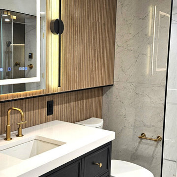 Modern Basement Spa Bathroom
