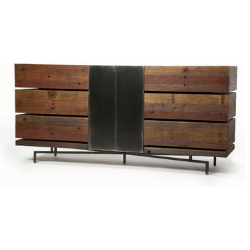 Nash Indusrial Reclaimed Wood 6 Drawer Dresser