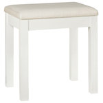 Bentley Designs - Atlanta 2-Tone Painted Furniture Dressing Table Stool - Atlanta Two Tone Dressing Table Stool features simple clean lines and a timeless style. The range is available in two tone, white painted or natural oak options, to suit any taste. Also manufactured with intricate craftsmanship to the highest standards so you know you are getting a quality product.