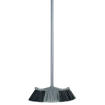 Superio Upright Crescent Broom With Metal Handle and Horsehair Bristles, 48"