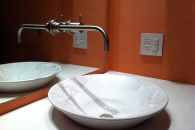 Inspiration for a contemporary bathroom remodel in San Diego