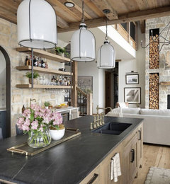 Joanna Gaines new cooking show Kitchen stone walls