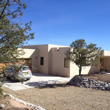 medium sized energy water and efficient modern home in santa fe nm.