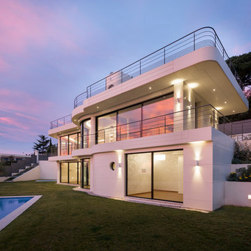 Eine spektakuläre Villa an der französischen Riviera: Die Fassade aus HI-MACS®