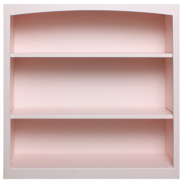 Solid Wood Bookcase 36x36, Blush Pink