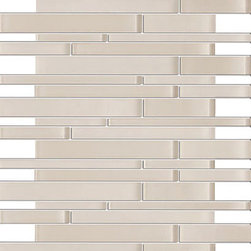 Soft Pink Glossy and Matte Glass Mosaic Tiles - Home Accessories & Decor