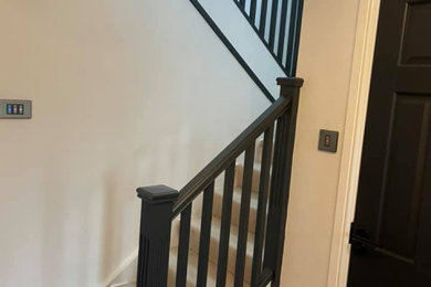 Photo of a medium sized scandinavian staircase in Hampshire.