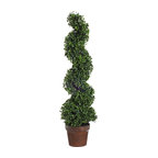 36" Artificial Boxwood Spiral Tree Plant