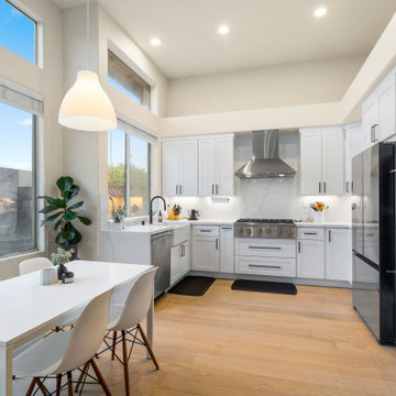 Sleek Modern Kitchen with White Cabinets 2 and High-End Appliances