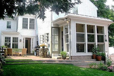 Inspiration for a contemporary exterior home remodel in Boston