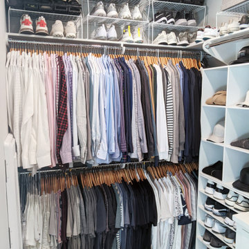 Men's Closet w/Shoe Collection (left side)