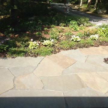 Irregular Bluestone Patio and Walkay