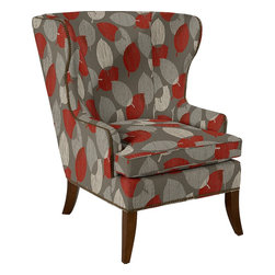 Moscato Stationary Chair by La-Z-Boy shown in Cardinal - Products