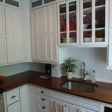 Custom Hickory Wood Countertops