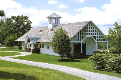 Example of an exterior home design in New York