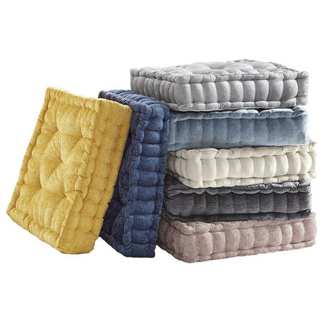Poly Chenille Square Floor Pillow Cushion