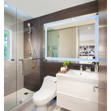 Miami Interior Designers - A Moody Contemporary Home in Aventura, FL